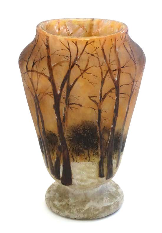 Daum Nancy Glass Vase Sold For £1200