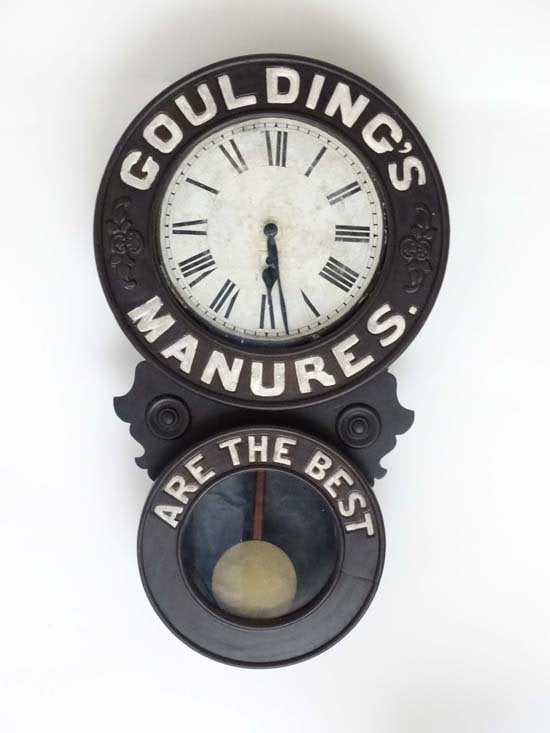 Advertising Shop Clock Sold For £500