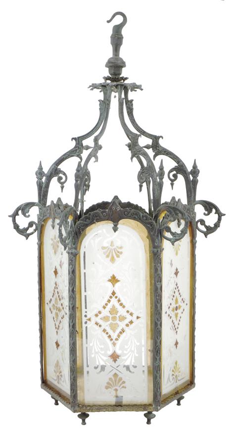 19Th Century Hall Lantern Sold For £800