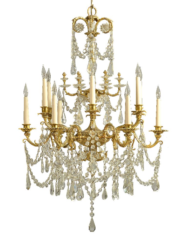 19Th Century Ormolu Chandelier Sold For £1200