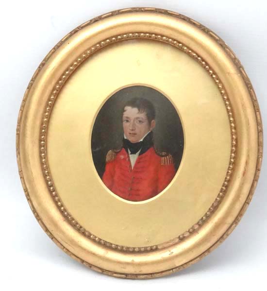 Miniature Of A Georgian Officer Sold £600