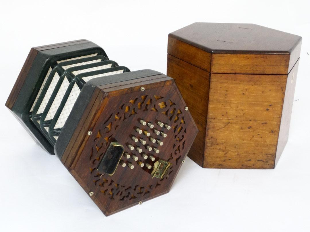 A Lachenal & Co Concertina Squeeze Box Sold For £1400