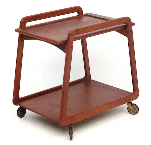 Danish Sika Mobler Teak 2 Tier Trolley Sold For £300