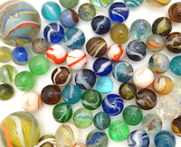 Vintage Glass Marbles. Sold For £120